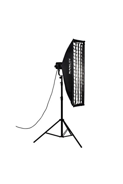 Nanlite Asymmetrical Softbox of 45x110 cm with Grid
