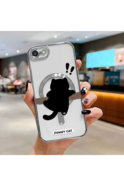 Hontinga حافظة هاتف لاسلكية من السيليكون الناعم الشفاف بنمط القطط متوافقة مع ...