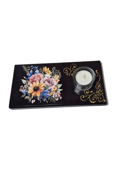 CrisArtDeco Wooden Candle Holder 085759