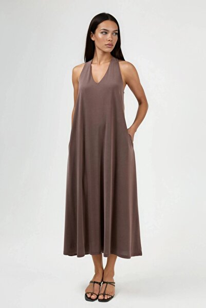 Hiccup BUSEM λαιμόκοψη halter Μοντάλ Φόρεμα