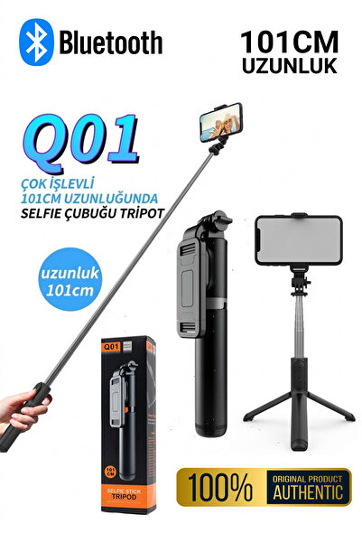 OXID Bluetooth Selfie Çubuğu Kumandalı, Tripodlu, Uzatılabilir Telefon Tutucu...