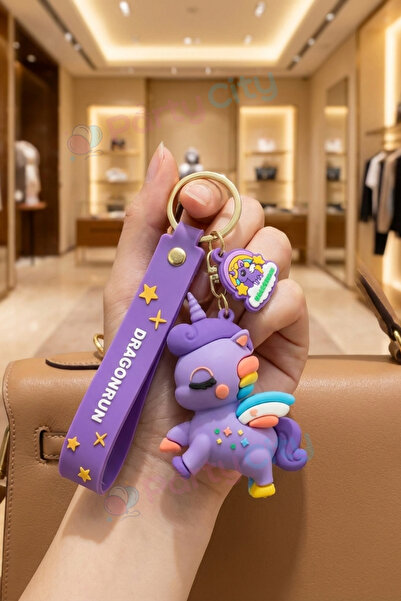 Party City Unicorn breloc Figurină drăguță unicorn geantă Ornament din silico...