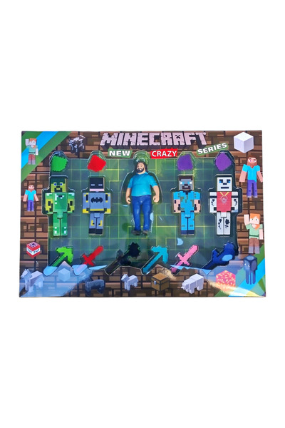 Brother Toys 15 Parça Minecraft Özel Seri Film Karakterleri Steve Yapı Oyunca...