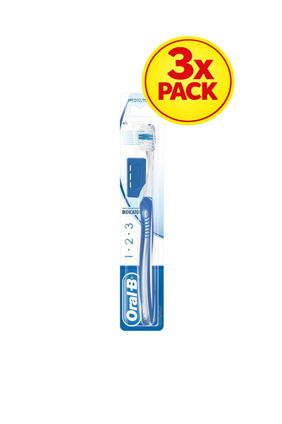 Oral-B Pachet 3 periuțe de dinți, Oral-B, 40 Mediu