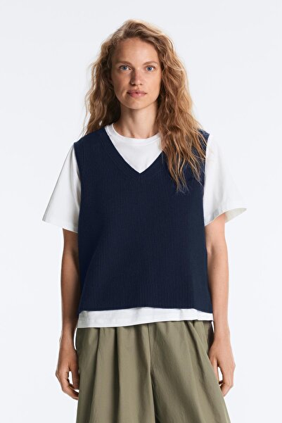 Oysho V yaka örgü yelek