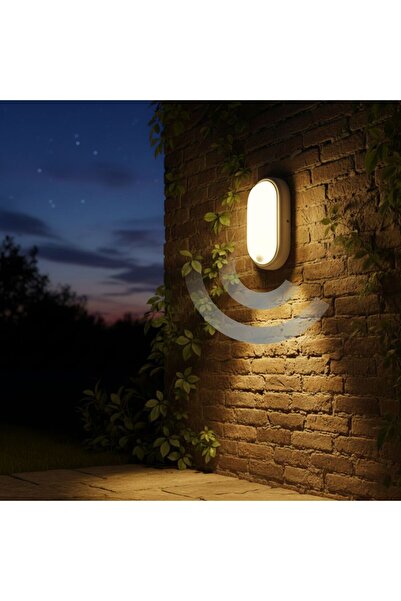 Luxera Lighting LED wall light with 360° motion sensor, 8W=60W, 650Lm, IP65