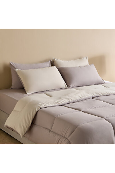 Home Box Luno Sleep Ease Hotel Collection 6-Piece Reversible Microfibre Queen...