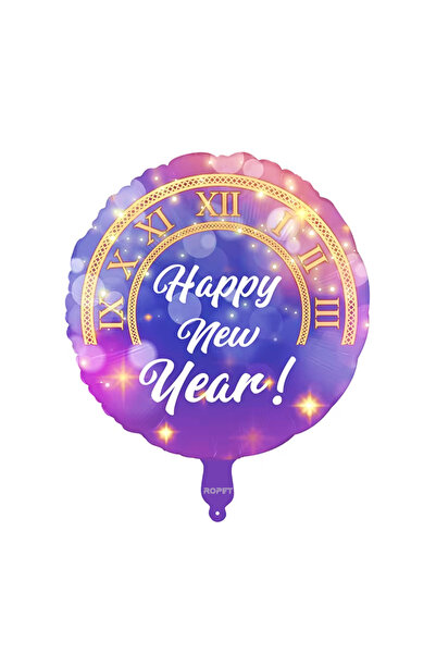 Ropet Foil Balloon Happy New Year, 45cm, purple