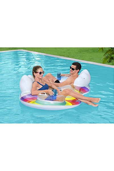 BESTWAY 43009 Çift Kişilik Duble Havuz & Deniz Yatağı Dev Boy 1.88 M X 1.17 M