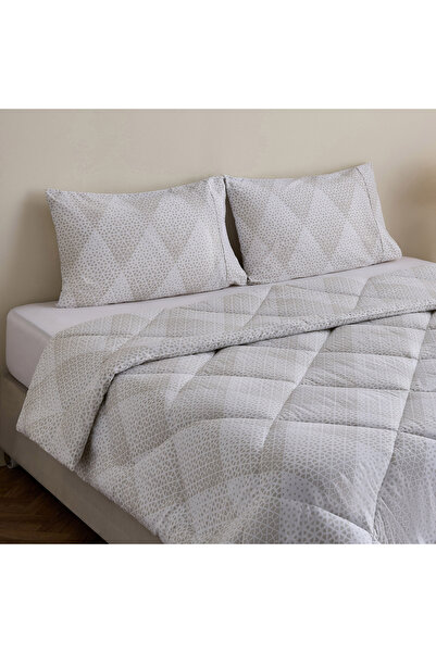 Home Box Malta Cara 3-Piece Printed Cotton King Comforter Set - 220x240 cm