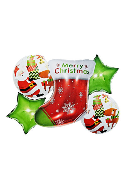 Ropet Set 5 baloane, Ciorap de Craciun, 45 - 60cm