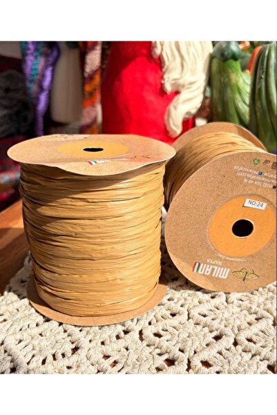 Milano Raffia Yarn Number 24 Milk Coffee 100 Gr 250 Mt Ç Bag Beach Accessory ...