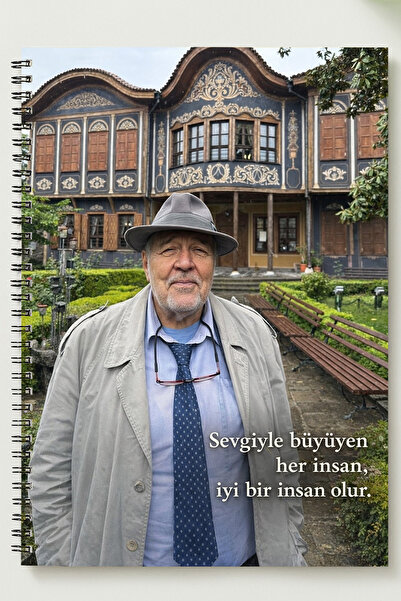 BLACKONECLASS İLBER ORTAYLI TEMALI A5 Metal Spiralli Çizgisiz kalın bristol K...