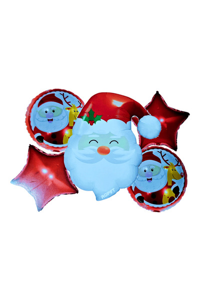 Ropet Set 5 baloane, Mos Craciun 45 - 63cm