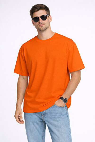 ArtYus basic supradimensionat Tricou unisex – bumbac perechi de croială confo...