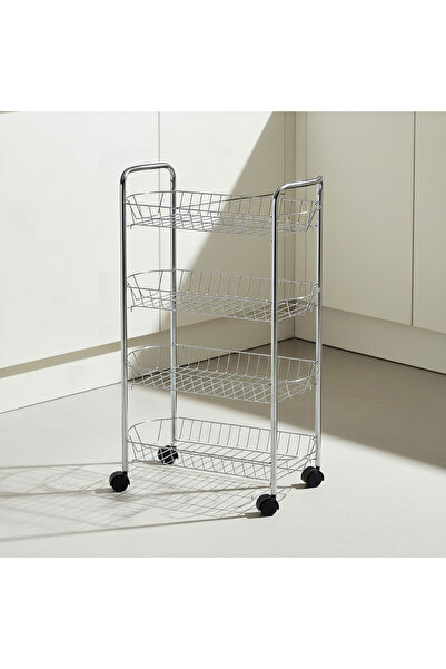 Home Box عربة تخزين الخضراوات من أميتي ذات 4 طبقات