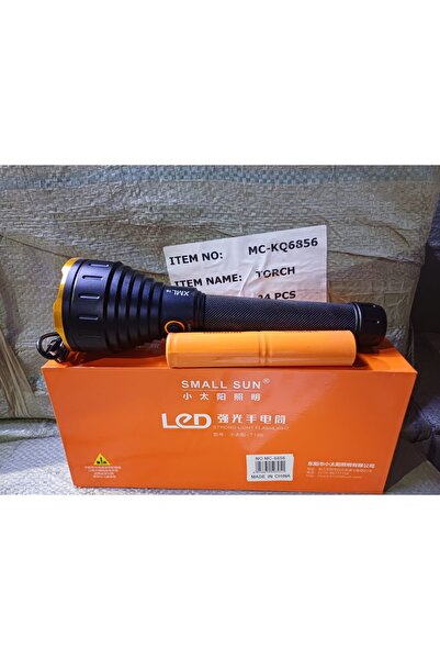 Small Sun كشاف يدوي قوي ZY-T186 قابل للشحن – LED عالي السطوع وهيكل ألومنيوم ب...