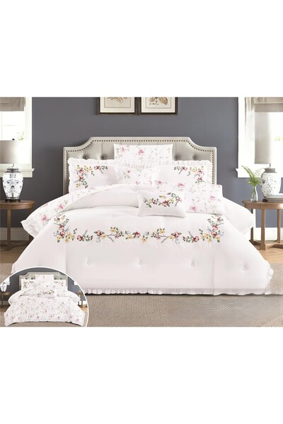 NAJMA Luxurious double-sided summer quilted Duvet cover set for a comfortable...