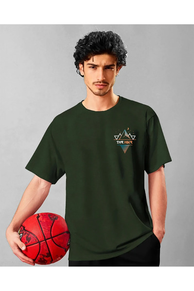 SUNFREE GEOMETRIJSKA PLANINARSKA MAJICA B Štampano B okrugla kragna O Oversiz...