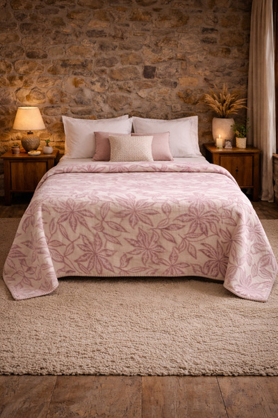 SHAL HOME Gaya Double %100 Cotton Blanket -200X220Cm