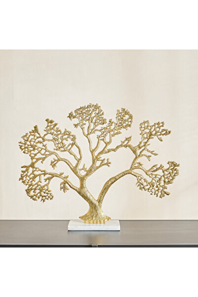 Home Box Stafford Liv Aluminium Tree of Life Decor Accent - 58x10x45 cm