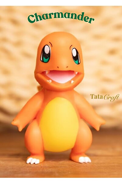 TATA CRAFT Anime Aksiyon Figürü Pokemon Serisi Charmander Karakter Figür Oyun...