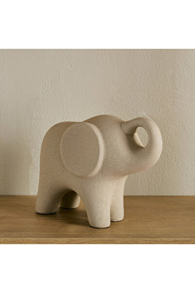 Home Box قطعة ديكور خزفية على شكل فيل من تصميم أودري إيدن - 18×7×13 سم