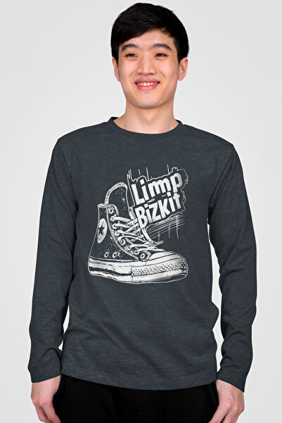 ROCKANDROLL Limp sneakerși Antracit guler rotund Mânecă lungă bumbac moale Bă...