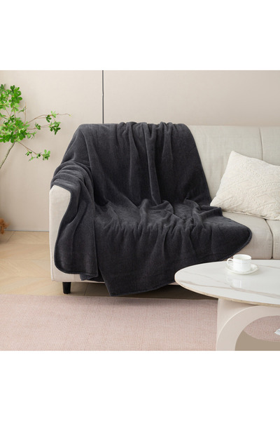 Home Box Logan Chenille Double Layer Twin Blanket - 150x220 cm