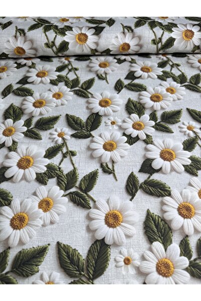 oskatekstil 3D Dijital Baskılı Desenli Duck Kumaş 180 cm En Metre İşi Satış