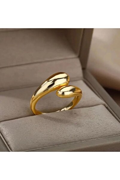 Gülce Gold Pinterest Damla Model Yüzük (ayarlanabilir)