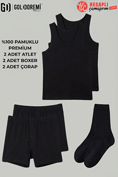 gd goldoremi Set premium pentru bărbați, bumbac 100% piese: 2 piese maiouri c...