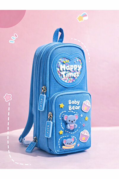 NaSaDAN Kore Tarzı Stitch Kalemlik Büyük Kapasiteli Kawaii Okul Kalem Kutusu ...