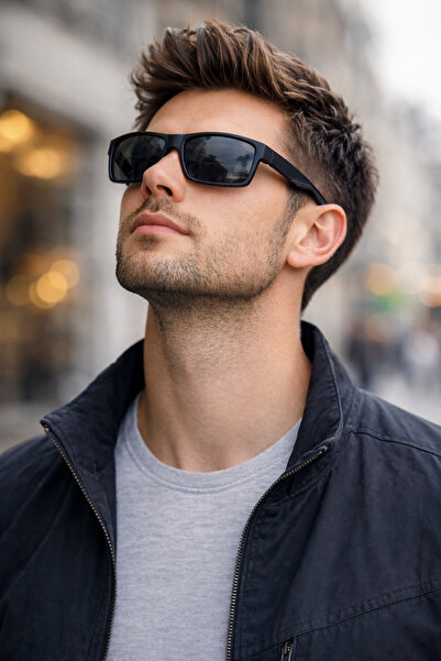 Daniel Klein صوف الفليس ize - نظارات شمسية أصلية للرجال باللون الأسود مع حماي...