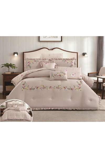 NAJMA Luxurious double-sided summer quilted Duvet cover set for a comfortable...
