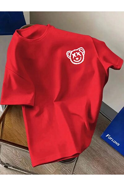 FUFLUNS Carpi Eye-Bear Printed Unisex Women'S/Men's Oversize Crewneck T-Shirt