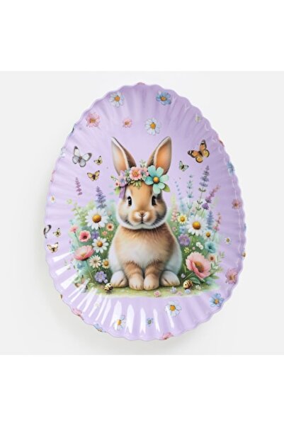 OEM Easter Metal Plate Purple 23cm