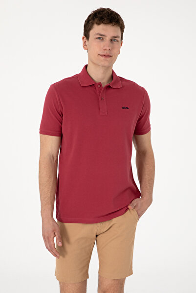 U.S. Polo Assn. Men's Red Polo Shirt With Printed