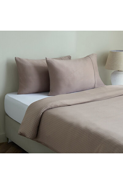 Home Box Ferum 3-Piece Microfiber Stripe Twin Duvet Quilt Cover Set - 150x220 cm