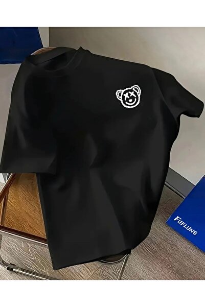 FUFLUNS Carpi Eye-Bear Printed Unisex Women'S/Men's Oversize Crewneck T-Shirt