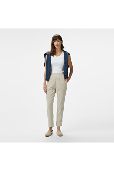Nautica Kadın Bej Regular Fit Pantolon