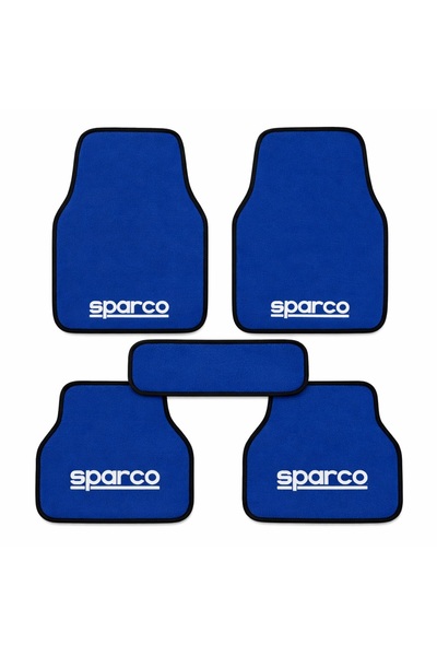 Smart Garage Fiat Uno uyumlu sparco yazılı Mavi Oto Paspas Halı Seti - Her Ar...