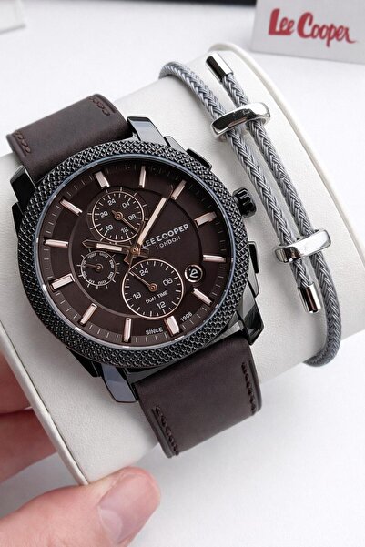 Lee Cooper Leather Cord Inactive Internal Functions Active 5 Atm S Water-Resi...
