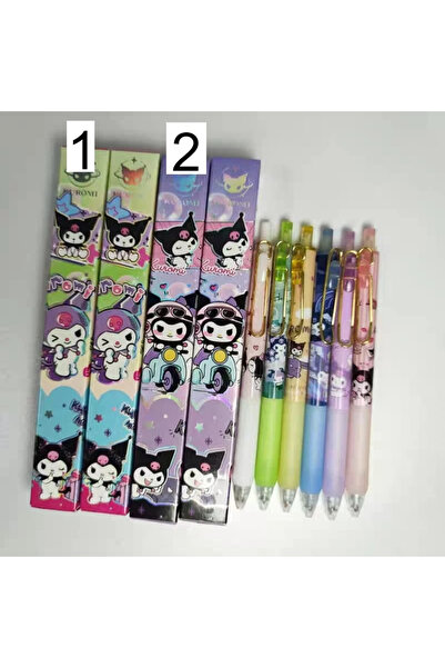 1way Gel pens decorated with cartoon characters