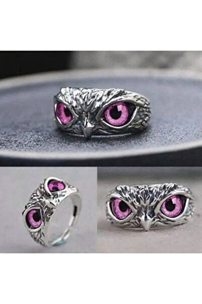 LEONEV Owl Adjustable Ring Pink