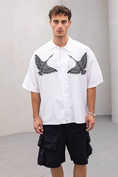 Yeblin Turna Oversized Shirt White