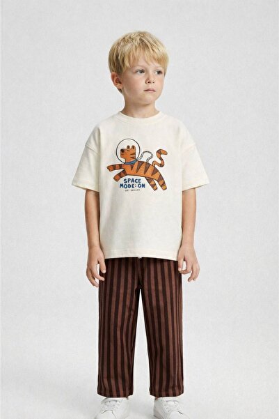 ZUZUNGA Space Mode Kaplan Printed Boy's Top and Bottom Set