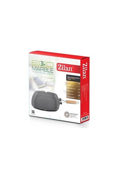 Zilan Grill pan ZLN4298, aluminum with granite interior, 24cm, foldable handl...