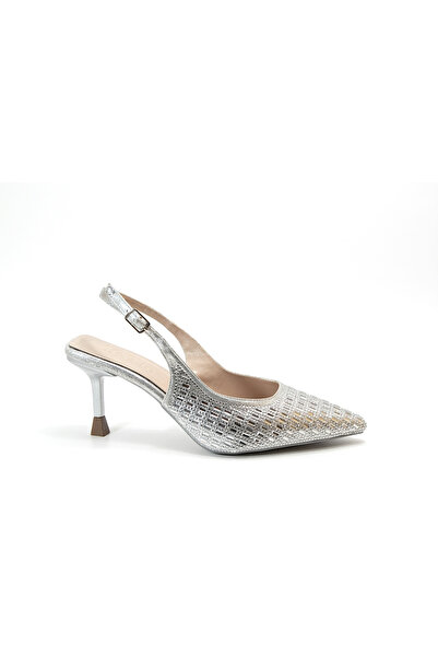 Beety 228.207 Stoned Black & Silver Stiletto Heel U Women's Stiletto Shoes