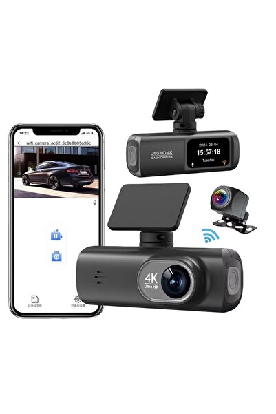 Sezy 4K Wifili Araç Kamerası Geri Görüş Kameralı Gece Görüşlü Araç İçi Kamera